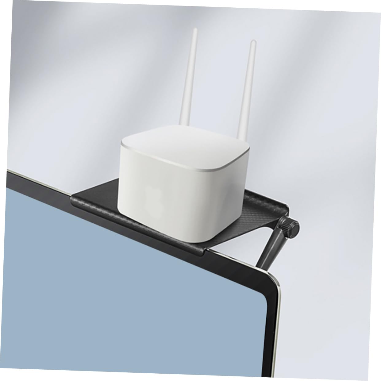 Étagère Supérieure pour Écran et Routeur 16,4x11,3 Cm en Plastique Résistant Support de Rangement Polyvalent pour Télévision Bureau Salon Lot de 3 Pièces