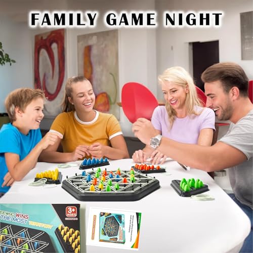 Juego de mesa Chain Triangle Chess Game estrategia familiar miniatura 2
