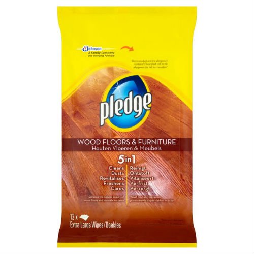 pledge Natte doekjes Houten Vloer & Meubels 12 per pak Koffer van 5
