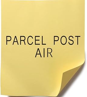 Parcel Post Air Rubber Stamp, Packing Shipping Supplies, Wooden Handle Rubber Stamp, Uses Stamp Pad, Imprint Size Approx 1/2" x 1-1/2", Laser Engraved, USA Made