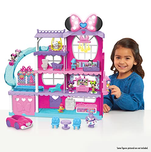 Disney Junior Minnie Mouse Ultimate Mansion 22-Inch Playset With Bonus Figures, 23-Piece Toy Figures And Playset, Kids Toys For Ages 3 Up, Amazon Exclusive #TOP1