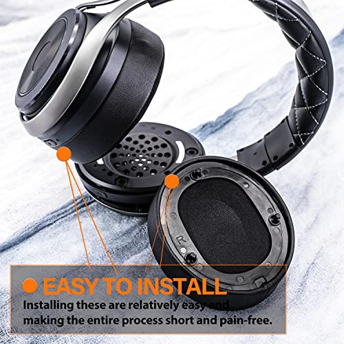 Cubiertas de espuma para orejas compatibles con auriculares LS31 LS41 LS35X LS50X con micrófono, almohadillas de reemplazo de tela con gel refrescante miniatura 5