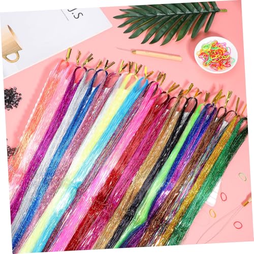 Jeu extensions de cheveux dorées sans trace pour sublimer coiffure terne