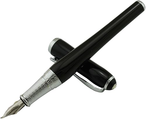 Duke Asian Calligraphy Fude Nib Pluma estilográfica fina a ancha Naturaleza Madre Perla en tapa con estuche para bolígrafo boceto Dibujo Arte Firma