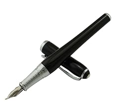 Duke Asian Calligraphy Fude Nib Fountain Pen Fine to Broad Nature Mother Pearl on Cap with Pen Pouch