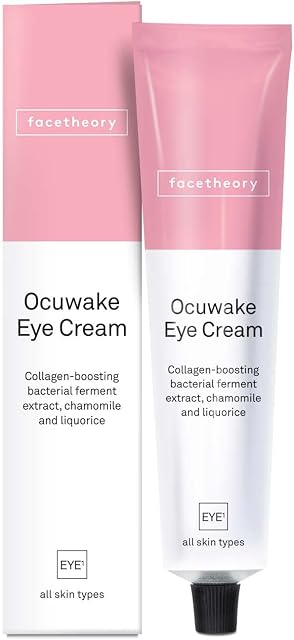 facetheory Ocuwake Eye Cream - Anti Wrinkle Eye Cream with Vitamin C, Remove Puffy Eyes, Reduce Eye Bags, Brightens Under Eyes, Manufactured Fragrance-Free, Vegan & Cruelty-Free, Made in UK | 30ml