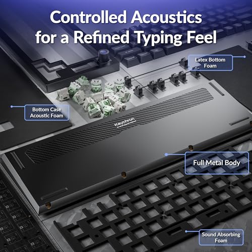 Image of Keychron Q2 HE 8K Wired Hall Effect Gaming Keyboard with Magnetic Switches, 65% Layout, Rapid Trigger, Aluminum Body, Adjustable Actuation, Knob, RGB, Compatible with Mac /Windows /Linux - Black