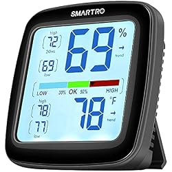 SMARTRO SC42 Professional Digital Hygrometer Indoor Room Thermometer | Humidity Gauge Pro Accuracy Calibration