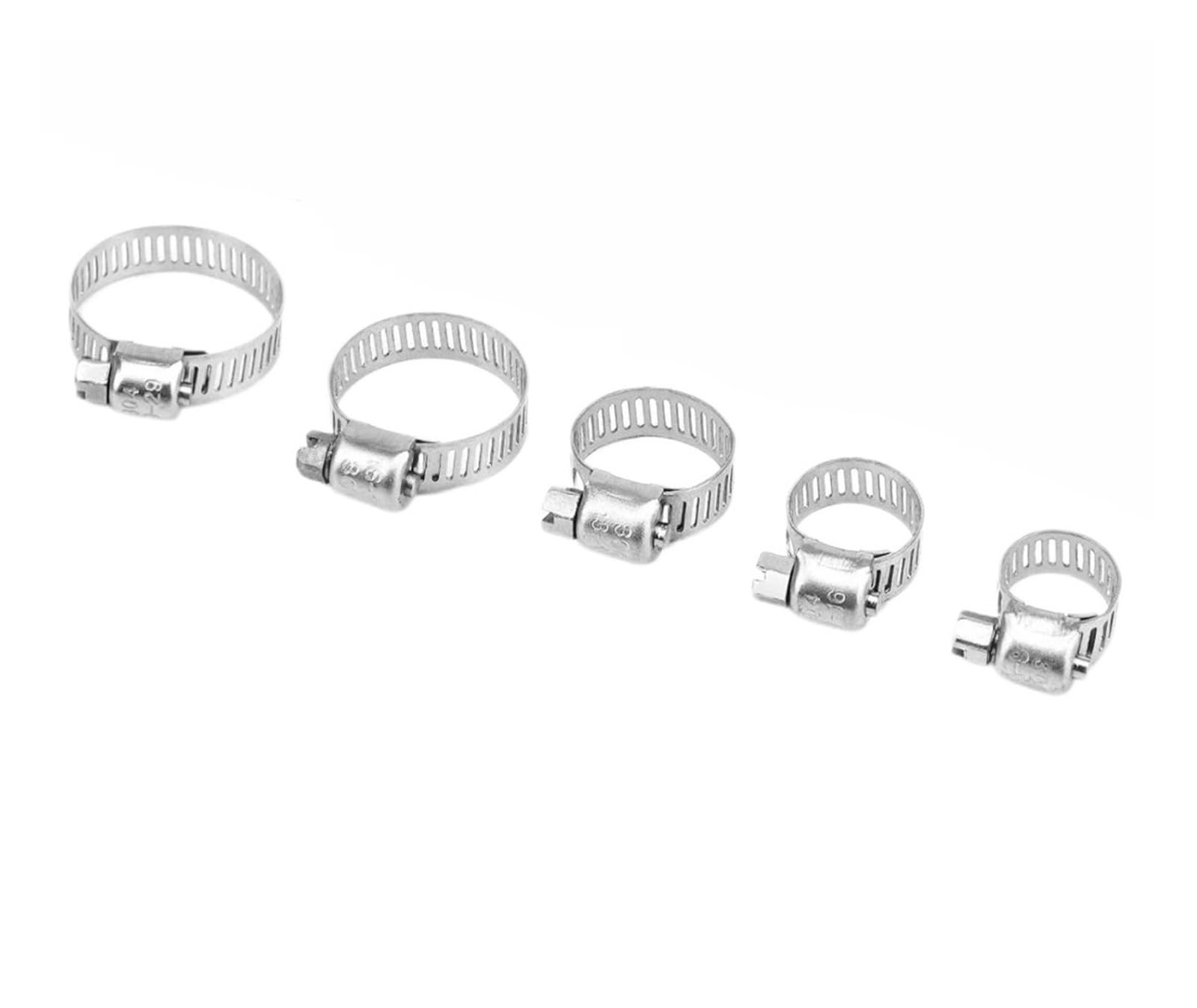 Nodrest One Color 40Pcs 8-29Mm Stainless Steel Style Clamp Combination Ring Joint