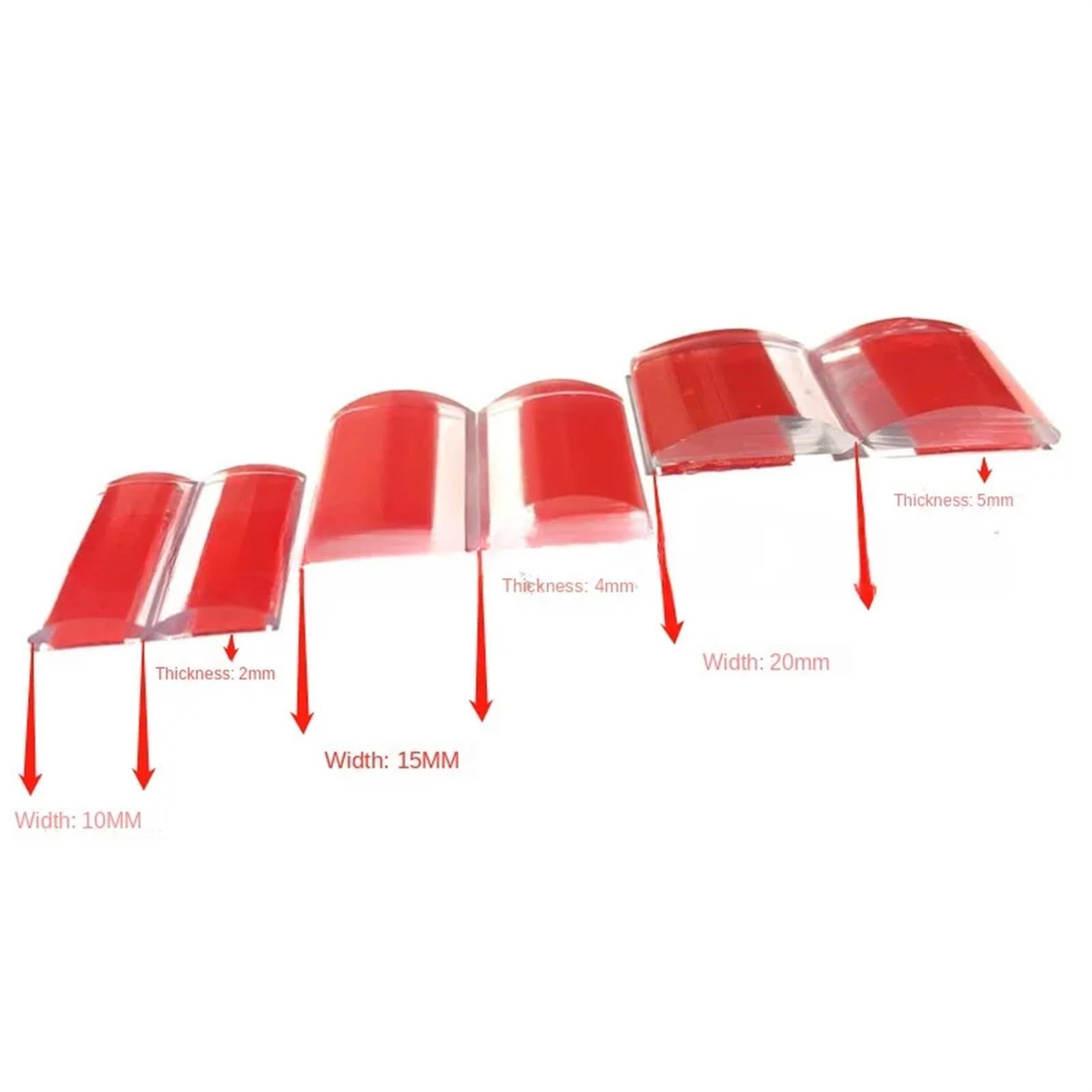 MRKU Protectores de Esquina para mesas, Seguridad, 1/2/3 Metros, Tira Protectora para Muebles, autoadhesiva, Transparente.