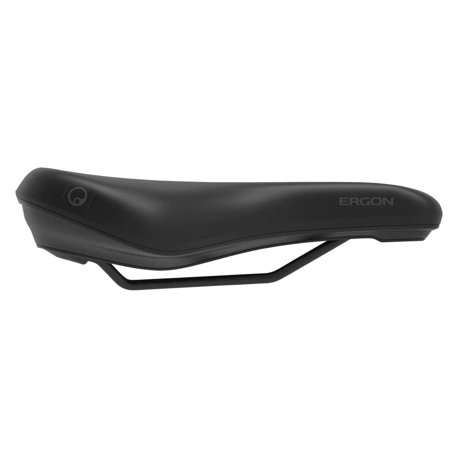 Ergon SC Core Prime Sattel | Schwarz/Grau | Damen Komfort Fahrradsitz | Cruiser Comfort Hybrid Bikes