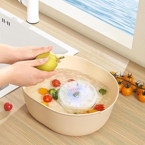 Fruit and Vegetable Washing Machine, 2026 Upgraded Fruit and Vegetable Cleaner, Device with Titanium Electrolysis Technology for Efficient Produce Purification in Your Home Kitchen (1pcs)