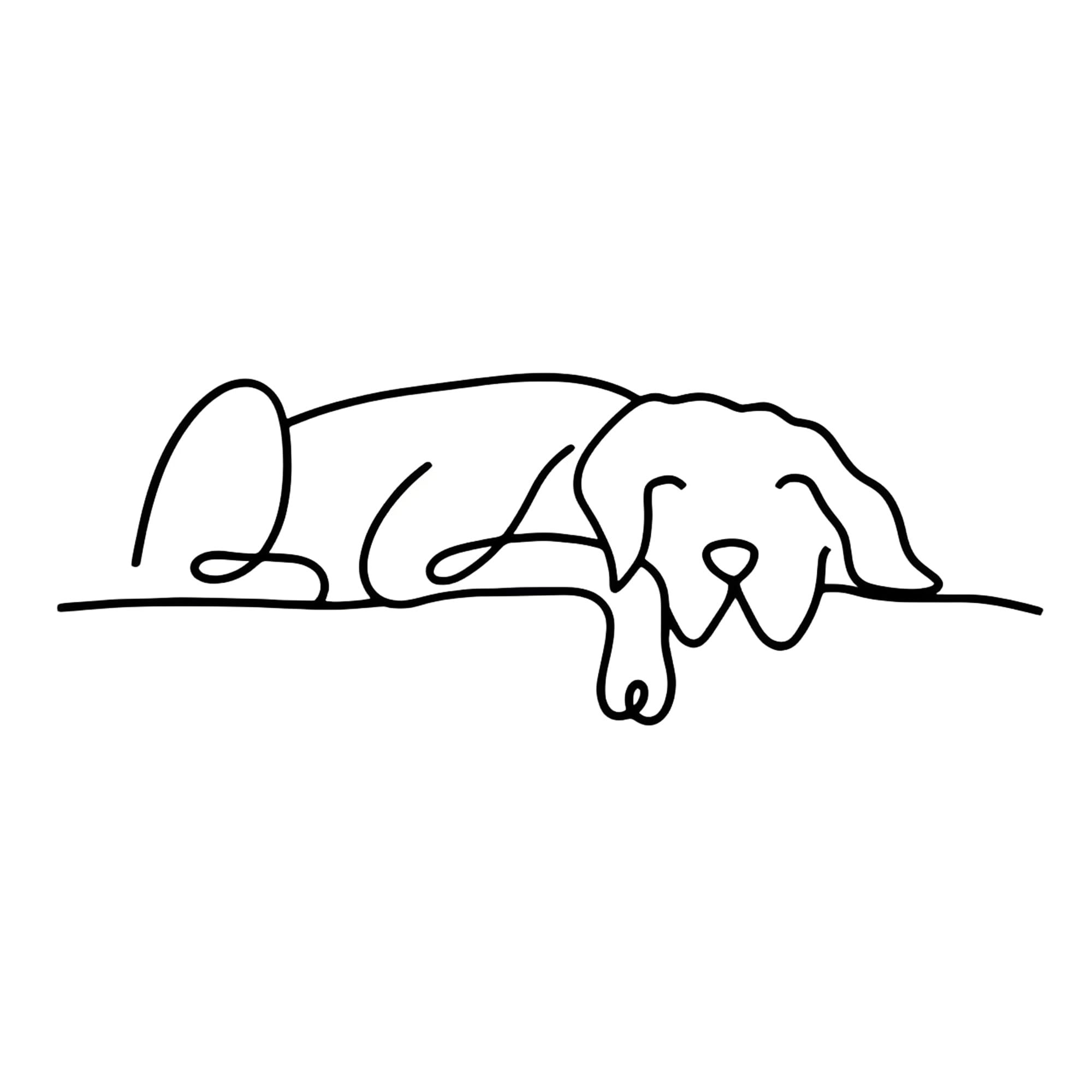 REKUA Dog Wire Wall Art For Home, Decorative Wall Art For Living Room And Bedroom, Contemporary Metal Walls Art With Black Walls Art Finish, Suitable For Living Spaces Wall Decor