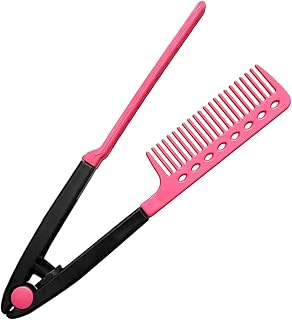 Hair Straightening Comb – Ceramic Heated Standard Size V Shape | | Styling Straightening Comb For Holidays, Holidays, Traveling, Roadtrips, Work Command And