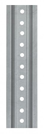 Tapco U-Channel Sign Post, 8L, Galvanized Post, Holes 30" Down Post