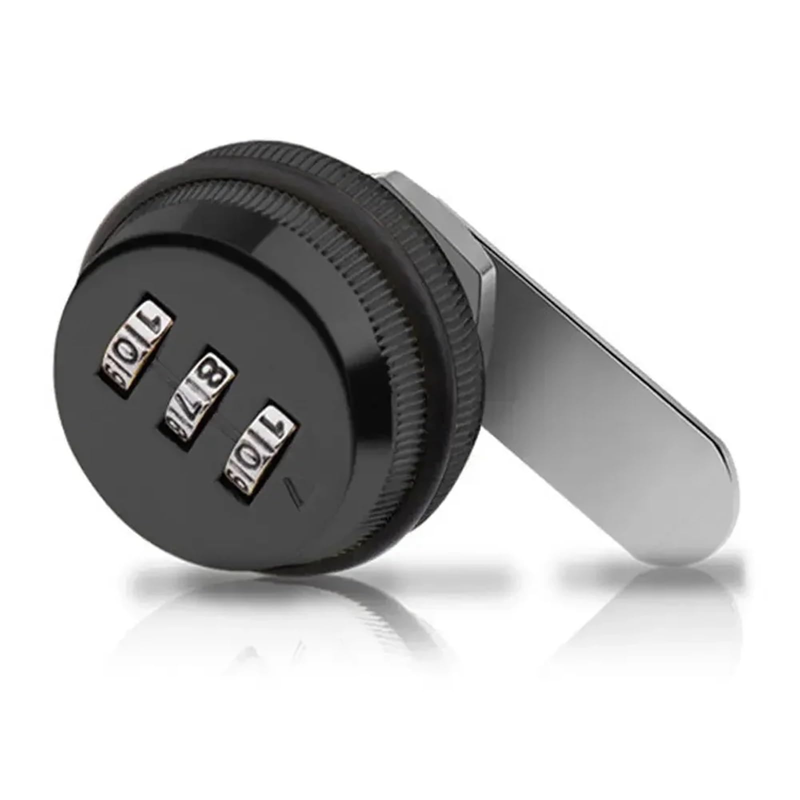 Jwvialel 2 Black 3 Digital Code Combination Lock Alloy Zinc Locker Cabinet 1Pcs(2 Black)