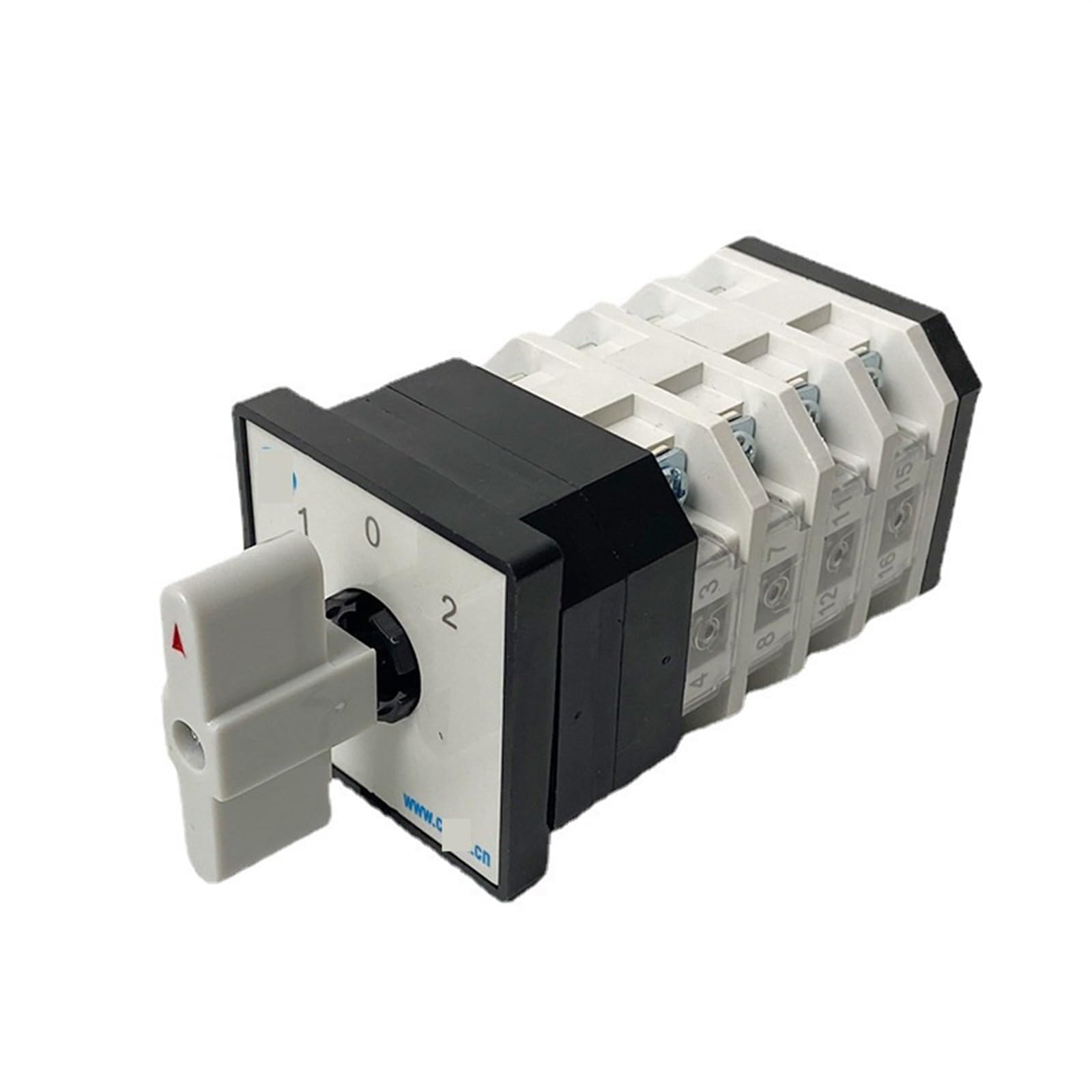 Interruptor de leva de 16 terminales LW12-16/4, tres posiciones, encendido, apagado, encendido, bricolaje, cambio giratorio, doble potencia, control de motor de 5,5 kW, dos cargas, 1 unidad