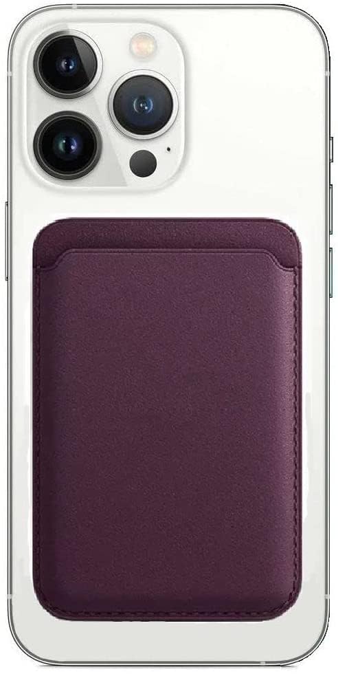 FORIDA MagSafe Leather Wallet, Slim Magnetic Card Holder with RFID Blocking, Strong 3200g Grip, Vegan Leather MagSafe Wallet Compatible with iPhone 17/16/15/14/13/12 Pro Max Plus Mini (Wine)-image-41