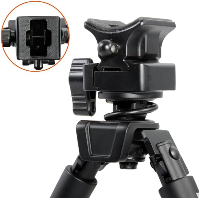 Miniatura 4 de Vanguard Equalizer 1QS - Cápsula de pivote prono, 7-10 pulgadas, sistema de riel Picatinny de fijación rápida, color negro