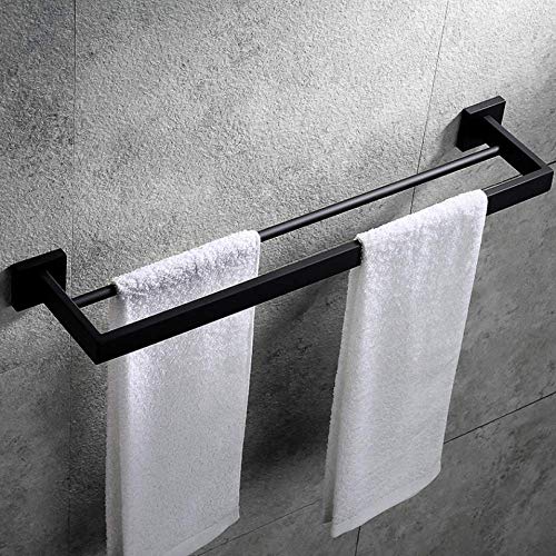 Porte-serviettes en acier inoxydable chromé au design épuré pour salle de bain élégante