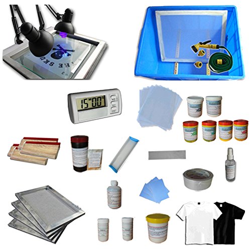 4 Color 4 Station Screen Printing Kit C With Flash Dryer And Plastisol Ink- 006963 #TOP6
