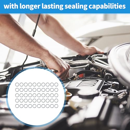 Image of X AUTOHAUX 50pcs Engine Oil Crush Washers Drain Plug Gaskets 16mm ID. 22mm OD. for Car (Pack of 4)