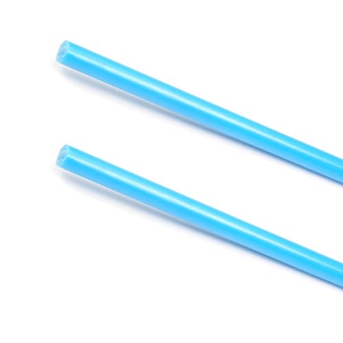 Othmro Varillas redondas de plástico de 0.24 pulgadas de diámetro y 39 pulgadas de longitud, varillas de polioximetileno azul (POM), barras redondas