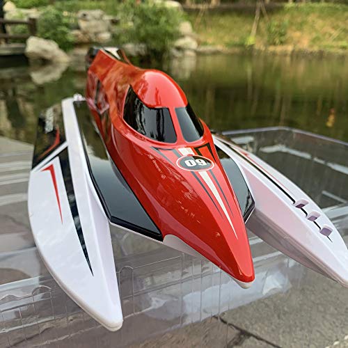 (Ready to Run) 2.4G Large Remote Control Speed Boat Fast Big Large RC Watercraft Full Function Run On Lake Pool for Beginners Adult Boys (SW-F1)
