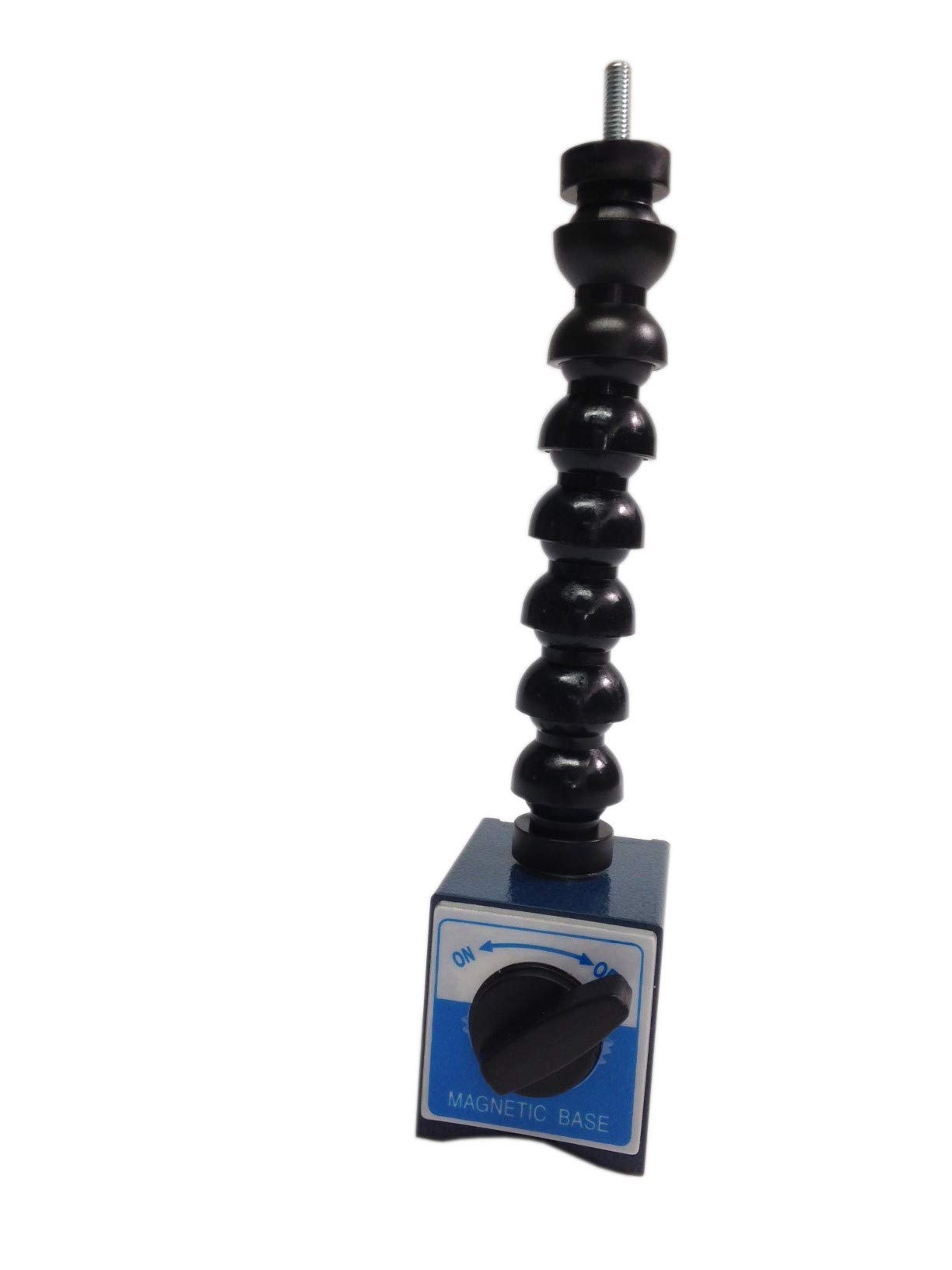 Messuhrenhalter mit Gelenkschlauch und schaltbarem Magnetfuß