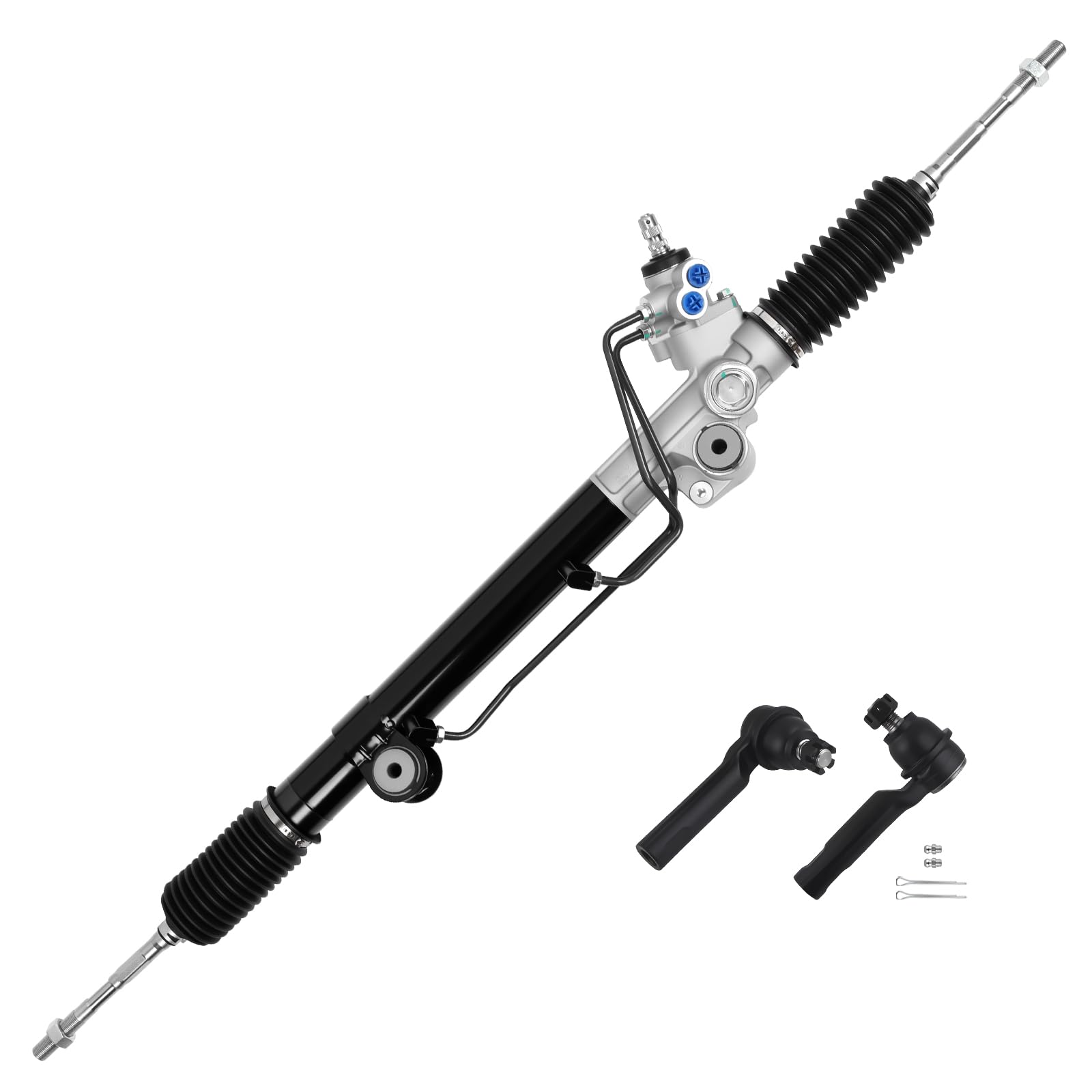 Photo 1 of HAYIAUTO 26-2629 Hydraulic Power Steering Rack and Pinion Fit for Toyota Tacoma 2005-2021 L4 2.7L V6 3.5L 4.0L Automotive Replacement Rack & Pinion Assembly with Outer Tie Rod Ends 44250-04030 ES80895