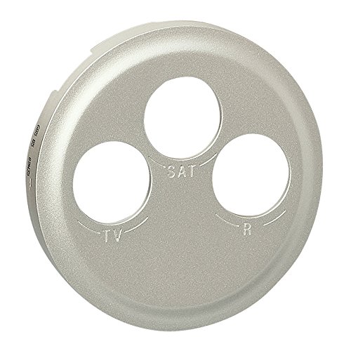 Legrand 068585 Enjoliveur Céliane pour Prise TV-R-SAT, Finition Titane, Lot de 10