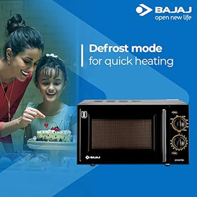 Bajaj 20L MTBX 2016 Grill Microwave Oven, Black - Image 2