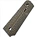 Cool Hand 1911 G10 Grips, Full Size (Government/Commander), Gun Screws Included, Big Scoop, Ambi Safety Cut, OPS Texture, Coyote