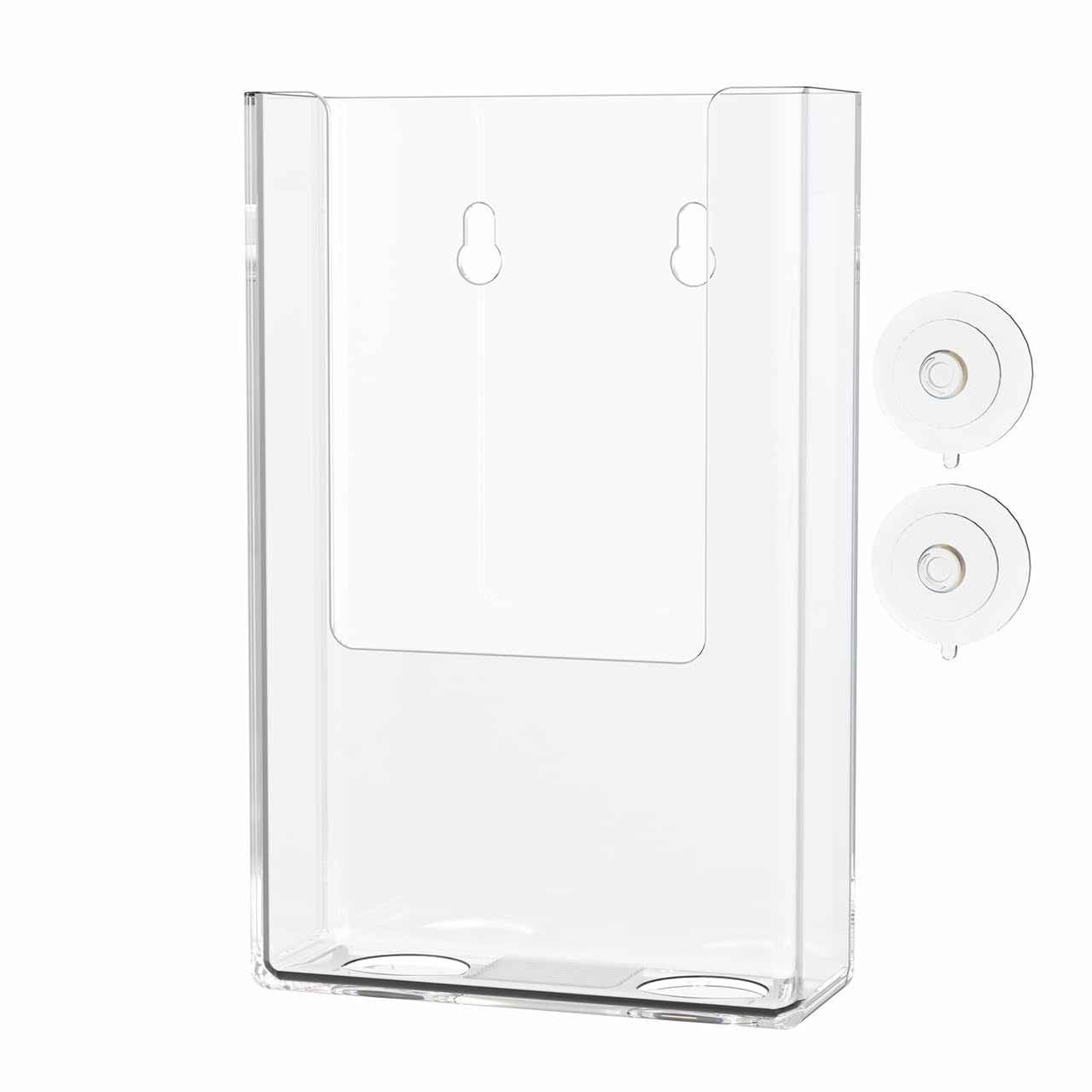 Marketing Holders Suction Cup Breast Milkbags Organizer Suction Cup Window or Glass Wall Mount 4 Inch Wide Plastic Storage Space Saving Clear Acrylic Rack