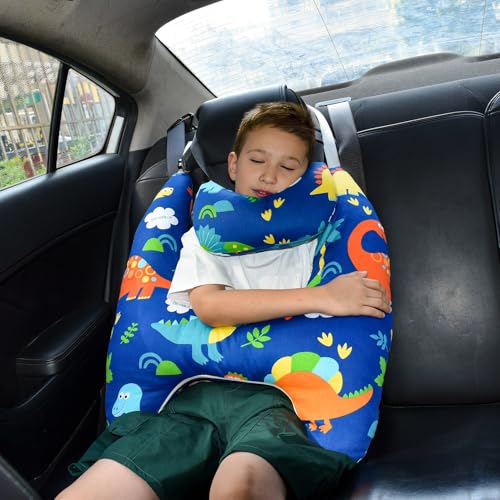 YAOZUP Reisekissen Kinder Auto H Form Kinder Auto Kissen Waschbares Komfortable Autoschlafkissen Nackenkissen Kinder für Lange Reisen