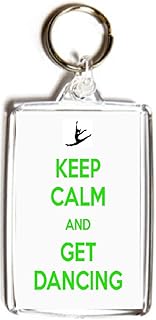 Keep Calm and Get Dancing - Double Sided Large Keyring
