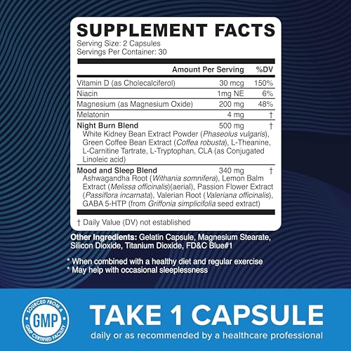 Mav Nutrition NTFB Night Time Fat Burner For Weight Loss Support & Sleep Aid | Appetite Suppressant, Carb Blocker, Overnight Metabolism Booster thumb #5