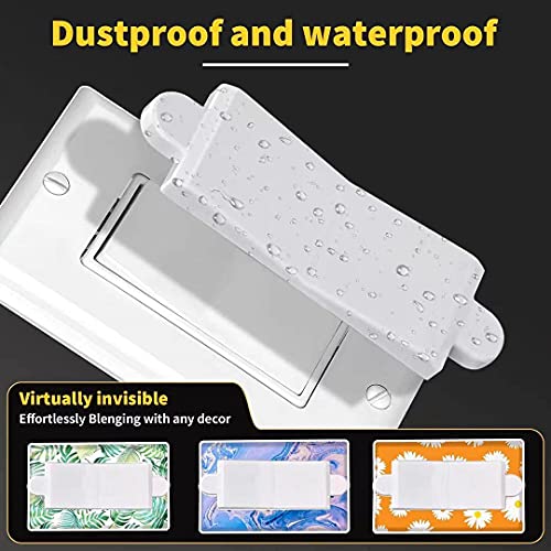 Image of Magnetic Light Switch Guard Cover, Light Switch Guard, Light Switch Blocker, Light Switch Lock, Switch Cover Guard, Child Proof Light Switch Cover Guard (White,2 Piece)