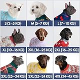 Spark Paws Weihnachtspyjama für Hunde, ultraweich und 4-Wege-Stretch, für kleine, mittelgroße und große Rassen, Lebkuchenmann, Größe M