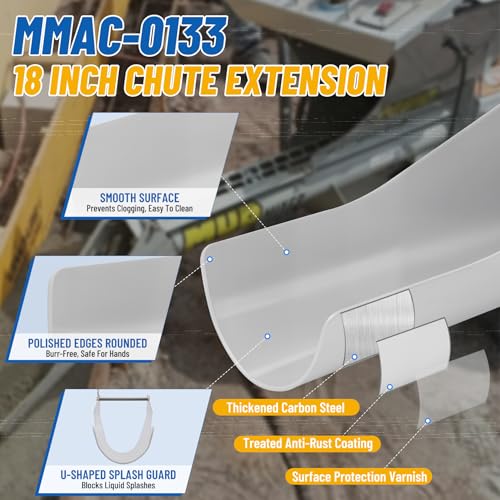 Image of πΌπππππ
π MMXR-3221 Mud Mixer Set, MMAC-0123 Mud Mixer Hopper Extension and MMAC-0133 Chute Extension, Rust Resistant Heavy-Duty Steel, for Large Construction, 3-Yr Service