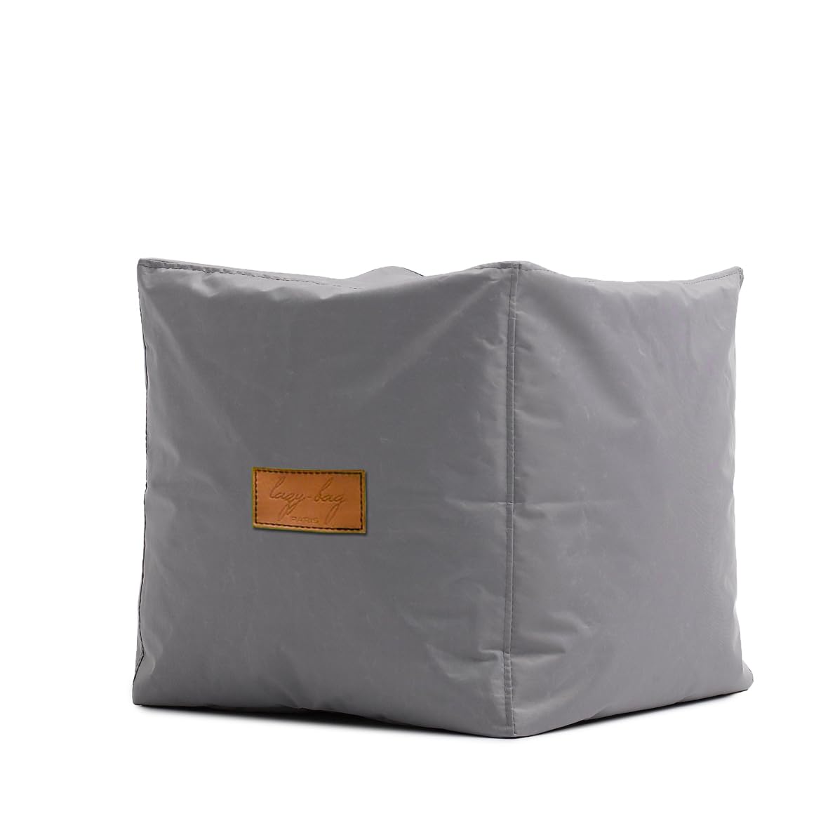 LAZY LIFE PARISSquare Bean Bag Chair Cover (No Filler) Waterproof Durable PVC BeanBag Cover for Adults and Kids Outdoor Garden Beach Camping Lazy Pouf Chair