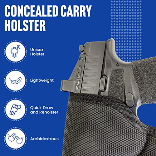 Desantis Nemesis Pocket Holster For Pistols Mossberg Mc1Sc, Springfield Hellcat And Hellcat Osp, And Naroh N1, Tacky Material, Handcrafted Concealed Carry Holster, Unisex, Ambidextrous #TOP2