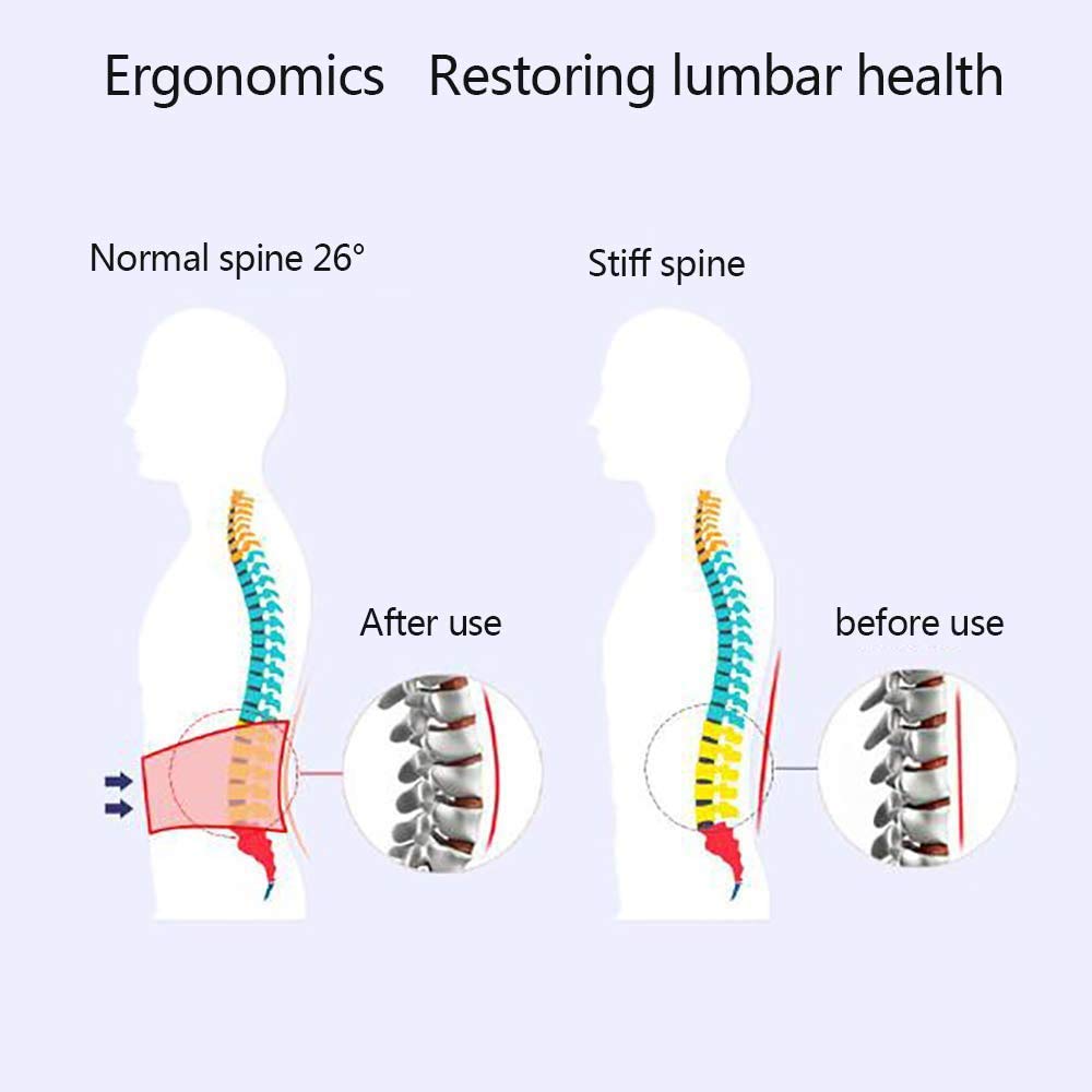 Cinturón de descompresión lumbar, cinturón de descompresión física para la espalda, dispositivo de tracción aérea espinal y lumbar para tracción por hernia discal lumbar y distensión muscular lumbar