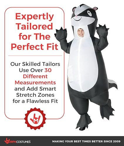 Disfraz inflable de mofeta para niños Morph miniatura 4