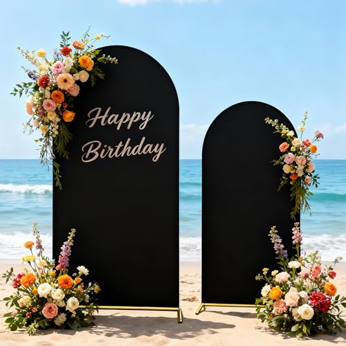 Black Arch Backdrop Cover 7.2 and 6FT for Party Halloween - image 1