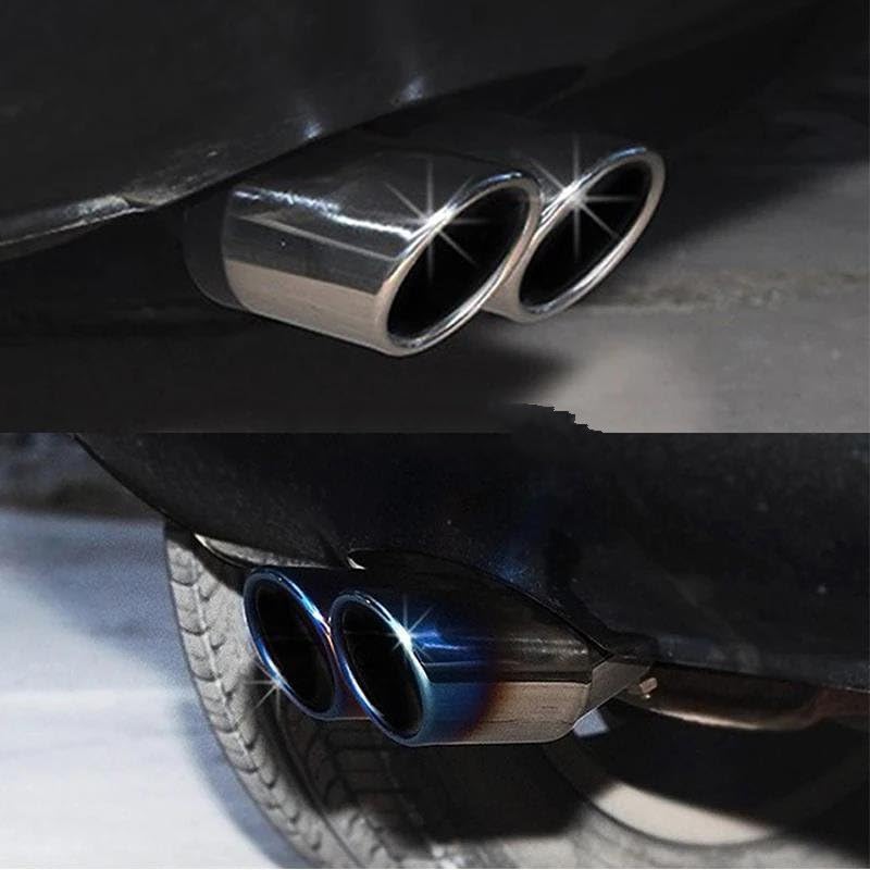 Silencieux de queue d'échappement double pour Peugeot 207 307 408 - 2