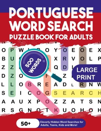 Portuguese Word Search Puzzle Book fo Adults: Large Print for Adu...