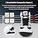 ziitop Wrestling Shoes Men Boxing Shoe for Mens Weightlifting Powerlifting Deadlift Squatting High Top Fitness Zero Drop Black/White