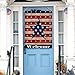 Dyrenson Home Decorative Large 4th of July Patriotic Star House Flag Double Sided, Welcome Quote House Yard Decor, Primitive Outdoor Decorations, USA Vintage Holiday Seasonal Flag 28 x 40