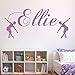 fancjj Nombre Personalizado Personalizado Etiqueta de la Pared Ballet Dance Tatuajes de Pared Dormitorio de Las niñas Decoración del hogar Chica Pegatinas Infantiles Habitación Decorar